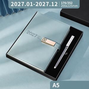 Customized Color Luxury A5 Promotional Planner <b>Notebook</b> <b>Pen</b> Gift <b>Set</b> Personalization UV Printing Gift Box Custom Corporate - Product Image 3