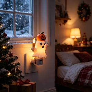 Lámpara LED de Calabaza Fantasma, Luz Nocturna de Halloween, Decoración Segura para Niños, Lámpara de ABS, Regalo Festivo para Sala de Estar, Venta al por Mayor - Product Image 3