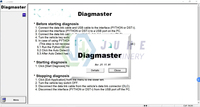 Testeur de diagnostic de moteur Den-so Heavy Duty KU-BOTA Takeu-chi HI-NO avec logiciel Diagmaster DX, état neuf