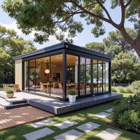 Maison conteneur mobile de bureau à double étage de luxe de haute qualité, préfabriquée et personnalisable, avec un design contemporain et une garantie d'un an