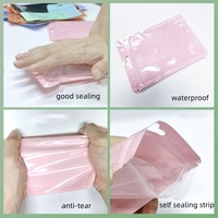 Sacs Ziplock Transparents Brillants Personnalisés pour Téléphones Portables, Bijoux, Boucles d'Oreilles, Sacs à Fermeture Éclair en Mylar pour Cadeaux, Anti-Odeur