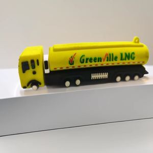 Regalos Promocionales con Logotipo Personalizado, Memoria USB con Forma de Gasolinera, Memoria USB con Forma de Camión Cisterna - Product Image 2