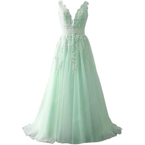 V Neck Ball Gown Wedding Dress White Empire Waist Backless Bridal Dress Princess Style Church Wedding Dress - Product Image 5