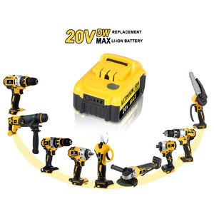 Juego de Herramientas Eléctricas Inalámbricas de 20V DW, Kit Combinado de Taladros, Llaves Eléctricas, Taladro de Impacto para Concreto y Amoladora - Product Image 5