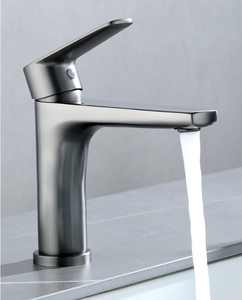 Robinet de lavabo bas à levier unique, corps en laiton, montage sur plan, mitigeur bas eau froide et chaude, cartouche céramique G3/8 - Product Image 6