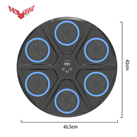 Cible murale interactive de boxe ALLFIGHT 2026 avec musique Bluetooth, lumière rythmique LED et compteur de coups