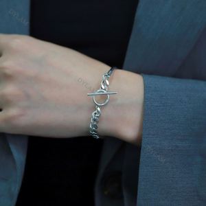 สร้อยข้อมือดีแลมแบบโซ่พร้อมตัวล็อคแบบ OT สำหรับทำเครื่องประดับสร้อยข้อมือสำหรับผู้หญิง - Product Image 2