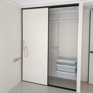 Armarios de Pared Extensibles y Bloqueables de MDF <span class=keywords><strong>con</strong></span> <span class=keywords><strong>Puertas</strong></span> Corredizas para Apartamento, Dormitorio, Taller, Sala de Estar y Comedor - Product Image 5