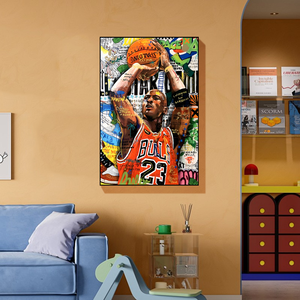 Abstrait Graffiti <span class=keywords><strong>Pop</strong></span> Toile Mur <span class=keywords><strong>Art</strong></span> Salon Décor À La Maison Enfants Chambre Mur <span class=keywords><strong>Art</strong></span> Photo Portrait Imprimer pour Garçon Cadeau pour Enfants - Product Image 3