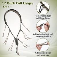 Vente en gros en vrac 12 boucles lanière pour oiseaux d'eau accessoires de chasse en nylon et polyester clips amovibles pour appels d'oie de canard prix d'usine
