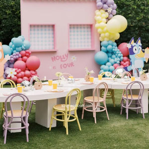 เก้าอี้เด็กหวายสานทำมือสไตล์โมเดิร์น ปลอดภัย หรูหรา สำหรับเด็กเล็ก ใช้ได้ทั้งในบ้าน/นอกบ้าน เหมาะสำหรับงานวันเกิด - Product Image 1