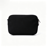 Pochette de beauté extra volumineuse avec fermeture éclair et compartiments séparés, surface douce, sac de rangement élégant et durable pour la salle de sport et la plage