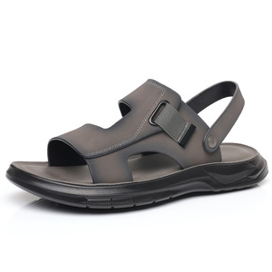Sandales d'été pour hommes à bout ouvert en EVA, à enfiler, respirantes, avec semelle extérieure en caoutchouc, chaussures décontractées de plage - Product Image 5
