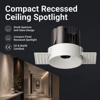 Spot LED COB encastrable 12W sans cadre, découpe 75mm, petite ouverture pour plafond en bois ou métal LP-FX7570SH-RTB-22-1
