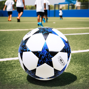 Factory Direct Offizielle Größe 4 5 Fuß<span class=keywords><strong>ball</strong></span> Star Pattern PU-<span class=keywords><strong>Material</strong></span> Kunden spezifisch bedrucktes Logo für Match und Training Fuß<span class=keywords><strong>ball</strong></span> - Product Image 5
