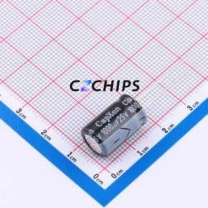 Condensador Electrolítico de Aluminio de Orificio Pasante KM102M025G160A, Componente de Orificio Pasante (THT), D10xL16mm 1000uF 20% 25V 5mm - Product Image 1