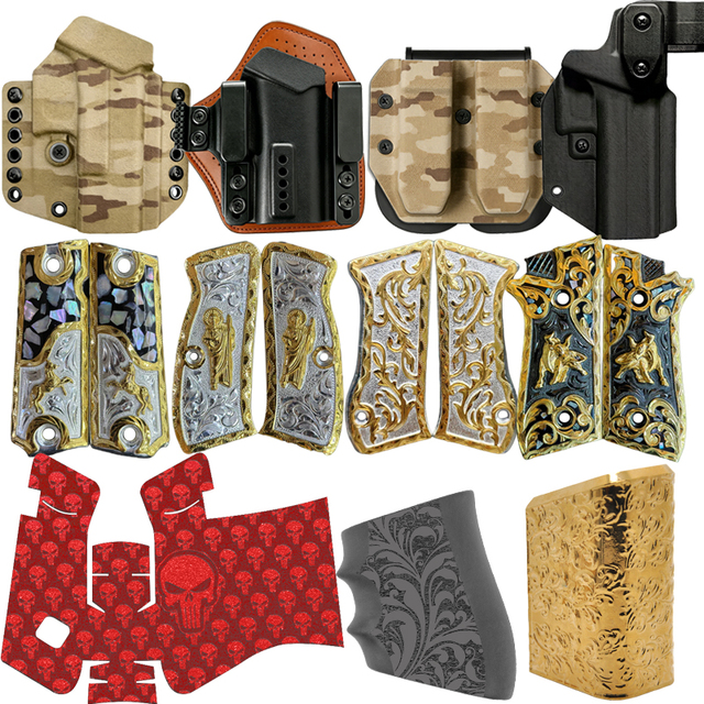 Accesorios para pistola armas g17 g19 43x colt 1911 2011 beretta taurus sig sauer ruger browning cz canik accessories