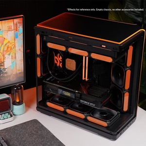 Boîtier d'ordinateur de bureau <span class=keywords><strong>AIGO</strong></span> Xingcan Chenhai Shining Star Scenic View ATX avec insert arrière, refroidissement par eau 360, tout-en-un, verre incurvé - Product Image 5