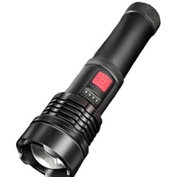 Senter Usb aluminium dapat diperbesar senter Mini tahan air baterai Aaa senter Led teleskopik dapat disesuaikan