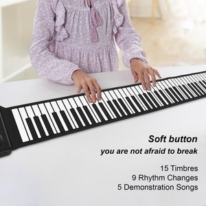 <span class=keywords><strong>Piano</strong></span> portátil de 88 teclas, rollo de mano, <span class=keywords><strong>Piano</strong></span> electrónico de silicona ambiental, <span class=keywords><strong>Piano</strong></span> electrónico profesional plegable sin altavoz - Product Image 5