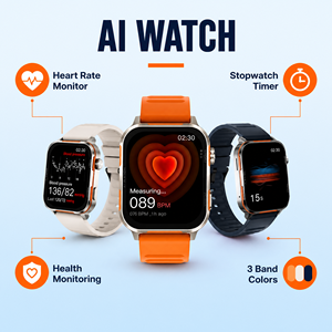 Smartwatch con WhatsApp, <span class=keywords><strong>Telegram</strong></span>, Assistente Vocale AI, Traduzione in Tempo Reale, Chiamate Wireless, Impermeabile 3ATM, 10 Giorni di Autonomia, Orologio per Salute e Sport - Product Image 1
