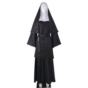 Costumes <span class=keywords><strong>de</strong></span> nonne Femme <span class=keywords><strong>Moyen</strong></span> Age Cosplay Renaissance Vintage Nun Robe Anime Halloween Party Carnaval Adulte Nun Cosplay Outfits - Product Image 3