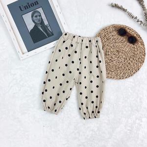 Pantalones Anchos de Lino con Puntos para Niños, Primavera-Verano 2019, Venta al Por Mayor, 2 Colores a Elegir, para Niños y Niñas de 1 a 5 Años - Product Image 4