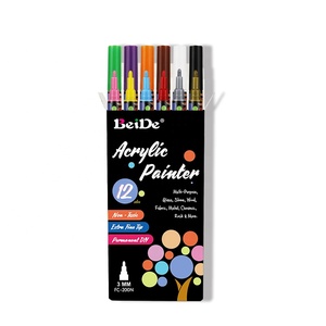 A base d'acqua permanente pennarelli di vernice acrilica per pietra di vetro di legno di carta tessuto di arte pittura - Product Image 3
