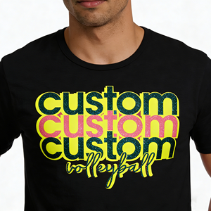 Camiseta Casual Transpirable con Brillo, Impresión Personalizada, Impresión por Transferencia <span class=keywords><strong>de</strong></span> Calor, Impresión con Pedrería, Impresión con Tinta Brillante, Camisetas con Brillo - Product Image 1