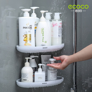 ชั้นวางของติดผนังห้องน้ำ Ecoco รูปทรงสามเหลี่ยมสองชั้น ไม่ต้องเจาะ สำหรับห้องน้ำและอ่างอาบน้ำ - Product Image 3