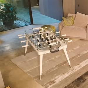 <span class=keywords><strong>Table</strong></span> de <span class=keywords><strong>baby</strong></span>-<span class=keywords><strong>foot</strong></span> de luxe haut de gamme, <span class=keywords><strong>table</strong></span> de jeu de football d'extérieur avec plateau en verre trempé, bois blanc et verre, <span class=keywords><strong>table</strong></span> de <span class=keywords><strong>baby</strong></span>-<span class=keywords><strong>foot</strong></span> - Product Image 1