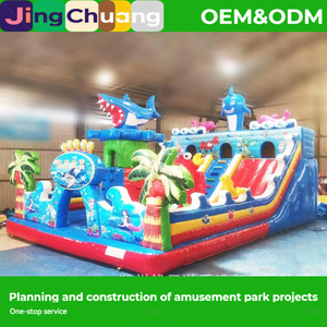 Castillo Inflable de Exportación, Nuevo Trampolín Grande para Exteriores, Tobogán Cuadrado para Niños, Castillo de Juegos - Product Image 4