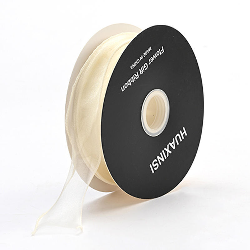 Bord uni avec noyau [blanc lait] 4 cm x 40 yards/rouleau