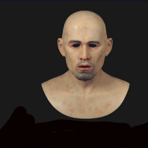 Masker Wajah realistis silikon tipis pesta Halloween, untuk transformasi Makeup muda dan tua - Product Image 5