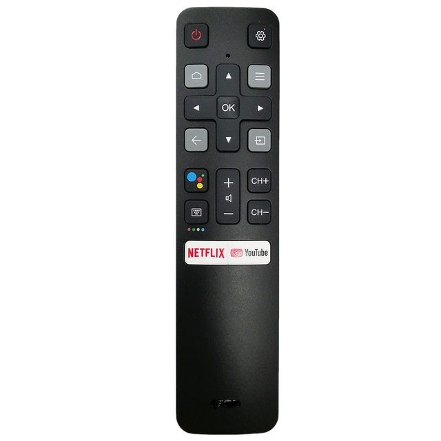TCL Smart TV Remote Control RC802V FNR1 Google Assistant Voice Command Original Net/flix You/Tube Access with Fixed Code