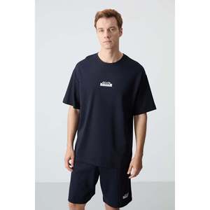 Ensemble de shorts pour homme en coton bleu marine, épais, doux, texturé, coupe ample - 85259 - Bleu marine/marine - Product Image 2