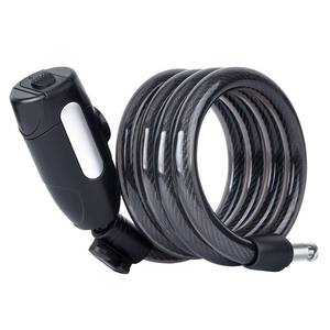 Bicycle <b>Lock</b> Electric Battery Operated Steel Wire Chain <b>Lock</b> 1.2m 1.5m 1.8m <b>Portable</b> Anti Theft Alloy Cable - Product Image 1