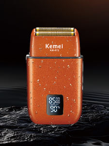 Kemei-<span class=keywords><strong>Rasoir</strong></span> à barbe en alliage Km-872, couleur orange, rechargeable, de qualité classique, <span class=keywords><strong>rasoir</strong></span> <span class=keywords><strong>électrique</strong></span> à 3 leviers - Product Image 5