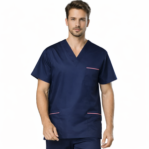 2025 scrub medico viola verde personalizzato di alta qualità si adatta alle uniformi del dentista dell'ospedale e della clinica con le uniformi del <span class=keywords><strong>dottore</strong></span> degli uomini di Logo - Product Image 2