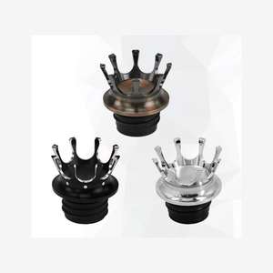 Bouchon de réservoir d'essence ventilé en alliage d'aluminium de qualité supérieure pour Harley Davidson, style couronne, amélioration de l'apparence - Product Image 6