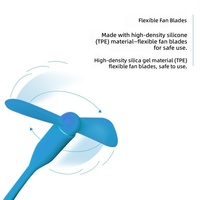Mini ventilateur portable USB silencieux pour ordinateur portable avec impression de logo et finition laquée UV