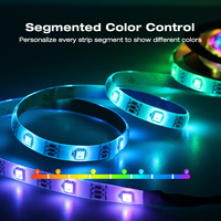 GLEDOPTO-Controlador de tira WLED, luz LED de más de 100 modos de iluminación dinámica, control de aplicación WiFi DIY 800 IC para Magic RGB