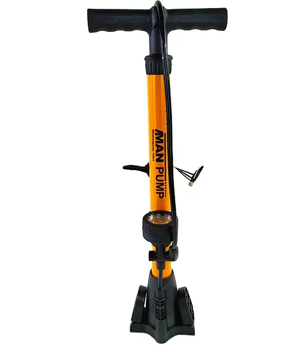 Pompa Lantai Sepeda MTB Presta Schrader, Pompa Aksesori Sepeda Portabel 160 PSI