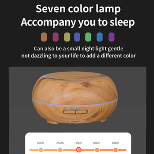 Elektrischer Ultraschall-Öldiffusor mit Holzmaserung, Haushaltsgerät zur Raumdekoration, Luftbefeuchter, Duftdiffusor - Product Image 2