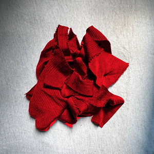 Restos de Tela de Lycra Reciclada, Color Rojo, Elástica, Textil, Desechos - Product Image 4