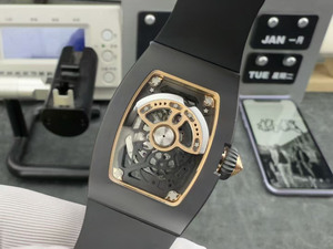 Reloj Mecánico Automático 0701 Negro con Esfera de Cerámica, de Lujo, Ultraligero y Ultrafino, con Tourbillon, Resistente al Agua, para Hombre - Product Image 5