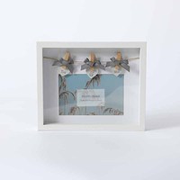 Cadre photo moderne en bois avec clip à effet de boîte d'ombre et corde Design unique