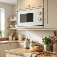 Four à micro-ondes compact 600W, 17L, profondeur 300mm, décongélation portable, idéal pour cuisine domestique restreinte MMW301-1
