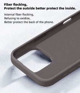 Funda de teléfono de silicona de goma de Gel con <span class=keywords><strong>forro</strong></span> de microfibra antiarañazos de tacto suave Premium <span class=keywords><strong>para</strong></span> <span class=keywords><strong>iPhone</strong></span> 16E 16 <span class=keywords><strong>Pro</strong></span> <span class=keywords><strong>Max</strong></span> 15 14 <span class=keywords><strong>13</strong></span> - Product Image 5