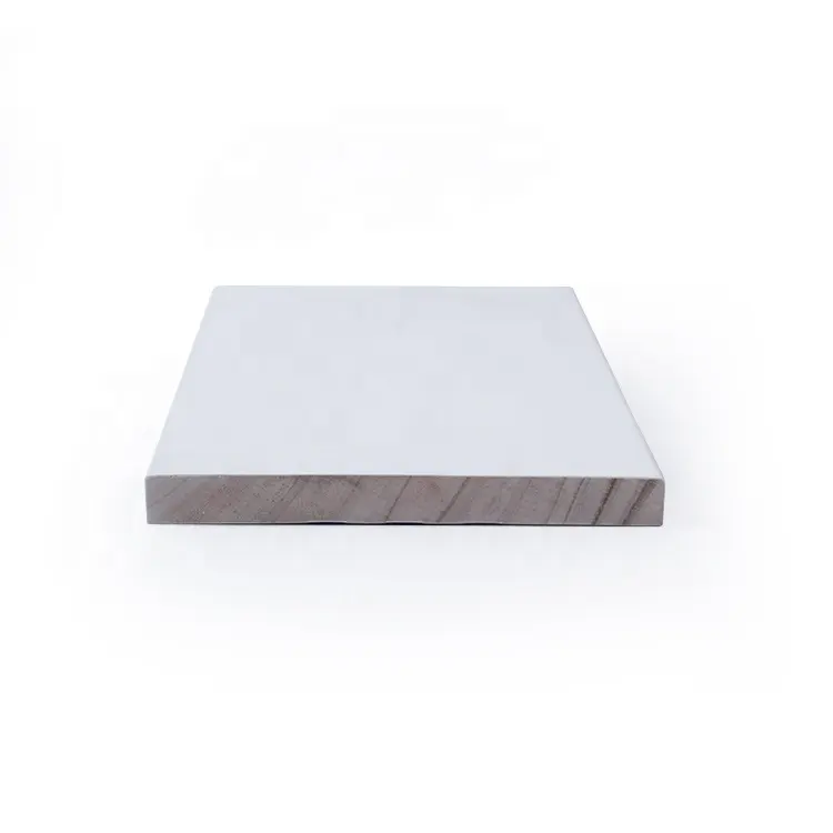 Gesso blanco primer dedo conjunto de pino radiata chino abeto LVL S3S/S4S de pared de madera Placa de zócalo rodapié trim de moldeo